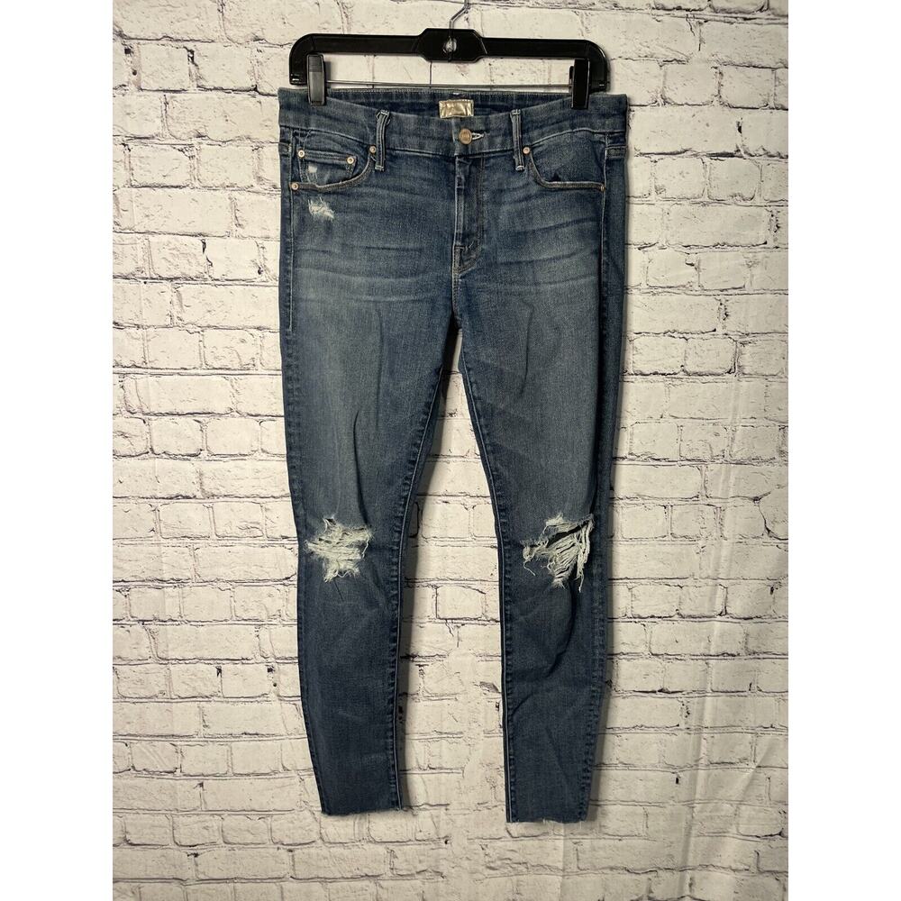 Perfect $238 MOTHER The HUSTLER ANKLE Fray Jeans-Songs of the Cowboys-Sz 29. E36